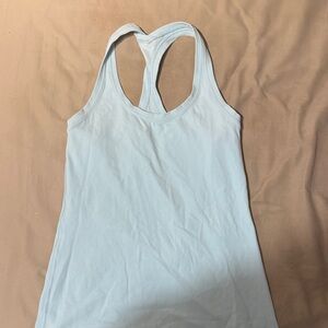 Lululemon Athletica Light Blue Racerback Tank Top